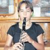 Lieblingsinstrument: Pauline Wiegand mit ihrer Klarinette.