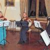Das erste Kammerkonzert in diesem Jahr in Schloss Oberau begeisterte: Angelika Stirner-Ebert, Megumi Ikeda, Juliane Saad, Zhuo Lu, Renate Kubisch, Philipp Grzondiel (v.li.).