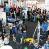 In zur Messehalle umfunktionierten Turnhalle waren vor allem die technisch-handwerklichen Berufe zu finden.