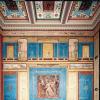 Im Pompejanum in Aschaffenburg: die Südwand des Tablinums nach der Restaurierung.