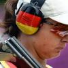 Für Christine Wenzel ist der Skeet-Wettbewerb vorbei. Foto: Peter Kneffel