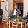 Sprachen über Entwicklungen im Fußball und der Trainerarbeit: (v. li.) Konrad Fünfstück, Lorenz-Günther Köstner, Moderator Ulf Felgenhauer, Dieter Kurth und Professor Stefan Voll. FOTOs: Steffen Huber