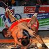 Der Weingartener Alejandro Valdez (66 kg, Freistil) sorgte durch seinen schnellen Sieg über Mihail Sava für riesen Jubel unter den 1500 Fans in der Weingartener Walzbachhalle.