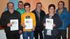 Der Kaninchenzuchtverein Lichtenfels-Burgberg ehrte seine Vereinsmeister und wählte einige Vorstandsmitglieder (v. li.): Vereinsmeister Egon Haselmann, Markus Titius, Jugendvereinsmeister Christopher Böhm, Heinz- und Irmgard Scherer und  Harald Knoth.