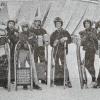 Das Staffelsteiner Realschul-Rodelteam wird Zweiter beim „Jugend trainiert für Olympia“-Bezirksentscheid: (von links) Schaller, Markus Schramm, Sturm, Michael Wellein, Jan Eisele, André Roder und Thomas Kempf.