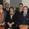 Verdiente Gemeindebürger zeichnete Bürgermeister Gregor Friedlein-Zech aus (v. li.): Wolfgang Lex, Pauline Gampert, Gerhard Hümmer, Victoria Linz, Achim Schirner, Barbara Lang, Dominik Fuchs, Andreas Naumann, Dennis Fuchs, Louis Schlottke und Florian Schlesok.