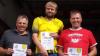 Siegerehrung beim Radsporttag: Andreas Hagel (Mi.) als Tagesbester vor  Christian (re.) und Markus Hellmuth.