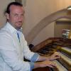 Matthias Grünert an der Orgel in „Sankt Kilian“ in Bad Staffelstein.