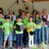 Der gastgebende Gesangverein Schney mit Kinderchor „Schneyer Liederkiste“. FOTOs: Reinhard Blechschmidt