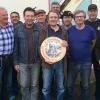 Die teilnehmenden Schützen mit Wolfgang Bahr, dem Gewinner der Ehrenscheibe.