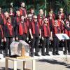 Der Gospelchor „Good News“ beim Konzert vor der Obermain-Therme Bad Staffelstein.