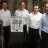Professor Christiane Fritsche, Präsidentin der Hochschule Coburg, Andreas Hügerich, Bürgermeister von Lichtenfels, Frank Herzog, Gründer von Concept Laser, Professor Markus Stark, und der Referent an der Hochschule Coburg, H. Kuhle, bei der Vorstellung des Fadz im Juli in der Kirschbaummühle. Professor Christiane Fritsche, Präsidentin der Hochschule Coburg, Andreas Hügerich, Bürgermeister von Lichtenfels, Frank Herzog, Gründer von Concept Laser, Professor Markus Stark, und der Referent an der Hochschule Coburg, H. Kuhle, bei der Vorstellung des Fadz im Juli in der Kirschbaummühle.