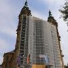 An dieses Bild der Westfassade der Basilika Vierzehnheiligen müssen sich Besucher gewöhnen. Bis Ende 2020 soll das Gerüst noch stehen. An dieses Bild der Westfassade der Basilika Vierzehnheiligen müssen sich Besucher gewöhnen. Bis Ende 2020 soll das Gerüst noch stehen.