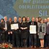 Freudestrahlend: die Delegation aus Oberleiterbach nach der Preisverleihung.