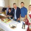 Zum 15. Geburtstag der Städtepartnerschaft mit Ariccia gab es natürlich auch eine Torte, die Abteilungspräsident Günter Reinlein im Beisein von Bürgermeister Andreas Hügerich und Korbstadtkönigin Alicia I. (3. bis 5. v. li.) anschnitt. Zum 15. Geburtstag der Städtepartnerschaft mit Ariccia gab es natürlich auch eine Torte, die Abteilungspräsident Günter Reinlein im Beisein von Bürgermeister Andreas Hügerich und Korbstadtkönigin Alicia I. (3. bis 5. v. li.) anschnitt.