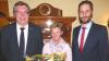 Angelika Vogt mit Vorstandsvorsitzenden Dir. Michael Lieb (li.) und Vorstandsmitglied Christoph Bäumel.