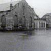 Das Hochwasser in der Lichtenfelser Schützenstrasse.