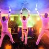 Die vier Profischlagzeuger von "Drum Stars" zeigen Percussion in einerunterhaltsamen Show.