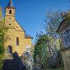 An der Wallfahrtskirche Gügel angelangt An der Wallfahrtskirche Gügel angelangt