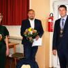 Der neue Weismainer Bürgermeister Michael Zapf (GUB, re.) mit seinen Stellvertretern Matthias Müller (GUB) und Julia Spörlein (CSU)
