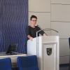 Bürgermeister Jochen Partheymüller (re.) informierte sich bei Landrat Christian Meißner und Kristin Grosch über die Arbeit der Führungsgruppe Katastrophenschutz im Landratsamt.