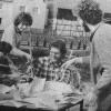 Redaktionssitzung im Freien (v. li.): Gerald Karnoll, Mathias Schwemmlein, Frank Gorille, Gerald Geiger, Jörg Geiger und Werner Altmann.