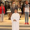 Mit einem Gottesdienst wurde Pastoralreferntin Birgit Janson (Mi.) verabschiedet: (v. li.) Zweiter Bürgermeister Weismain Matthias Müller, Pfarrer und Leiter des Seelsorgebereichs Obermain-Jura Gerhard Möckel, Kirchenpflegerin Weismain Maria Bauer, Kirchenpfleger Arnstein Gerhard Popp, Pfarrgemeinderatsvorsitzender Weismain Dieter Wolf, Pfarrgemeinderatsvorsitzender Arnstein Anton Dietz, stellvertretende Vorsitzende des Seelsorgebereichs Obermain-Jura Heidi Stehl und Vorsitzender des  Seelsorgebereichs Obermain-Jura Norbert Kraus.