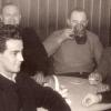 Der Zettlitzer Stammtisch in den 1950-er Jahren.