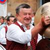 Er gibt den Ton an: Gerne sorgt Hans Will  mit den Marschbecken bei Umzügen für den richtigen Takt.