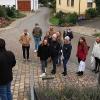 Die vielen gut gepflegten Pflanzbeete in Oberleiterbach wurden von den Geographiestudentinnen und –studenten besonders bewundert.