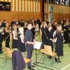 Bei der Verabschiedung vom Publikum mit dem teils gesungenen Frankenlied-Marsch. Bei der Verabschiedung vom Publikum mit dem teils gesungenen Frankenlied-Marsch.