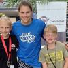 Sveas Erinnerungsfoto mit ihrem Bruder Justus (9) und ihrer Trainerin Arleen Schüßler. Sveas Erinnerungsfoto mit ihrem Bruder Justus (9) und ihrer Trainerin Arleen Schüßler.