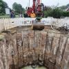 Die Arbeiten zurKanal- und Wasserleitungssanierung in der Horlache.