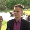 Arnas Giraitis im Interview. Arnas Giraitis im Interview.