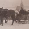 Winterstimmung vor über 50 Jahren: Mit dem Pferdeschlitten war der Bauer auf den Altenkunstadter Fluren unterwegs.