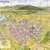Für Bad Staffelsteins neuen Falt-Stadtplan hat der heimische Künstler Hermann Hacker zwei neue Pläne gezeichnet, die einen Überblick über die Stadt und die Stadtteile geben.