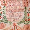 Ein Patenbrief aus dem Elsass aus dem Jahr 1698. In früheren Zeiten war es üblich, dass der Pate ein Geldgeschenk in einen solchen Brief einwickelte. Meist war der Patenbrief mit Sinnsprüchen, Bibelversen oder frommen Wünschen beschrieben. Ein Patenbrief aus dem Elsass aus dem Jahr 1698. In früheren Zeiten war es üblich, dass der Pate ein Geldgeschenk in einen solchen Brief einwickelte. Meist war der Patenbrief mit Sinnsprüchen, Bibelversen oder frommen Wünschen beschrieben.