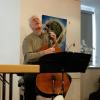 Der Meister am Cello Jost-H. Hecker ist auch ein Meister im Schnellsprechen. Der Meister am Cello Jost-H. Hecker ist auch ein Meister im Schnellsprechen.