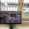 Auf dem Monitor des Sicherheitsbereiches"Pflegestützpunkt" können alle Gänge und Eingangsbereiche überwachtwerden. Der Garten ist durch's Fenster einsehbar. Auf dem Monitor des Sicherheitsbereiches"Pflegestützpunkt" können alle Gänge und Eingangsbereiche überwachtwerden. Der Garten ist durch's Fenster einsehbar.
