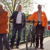 Kreisgruppensprecher Armin Lieb sowie die weiteren Tourenleiter Ralph Fischer, Max Rother und Thomas Rehm (v. li.) laden herzlich ein zum Mitradeln bei den diesjährigen Touren des ADFC Obermain.