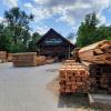 Der Holzlagerplatz an der Schneidmühle. Der Holzlagerplatz an der Schneidmühle.