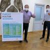 Citymanager Steffen Hofmann, Manfred Rauh (Geschäftsführer Zentrumeuropäischer Flechtkultur Lichtenfels) und Bürgermeister Andreas Hügerich (v. li.) bei der Programmvorstellung des Flecht-Kultur-Sommers 2021. Mit der Veranstaltungsreihe kamen Stadt und Stadtmarketingverein nun in die Finalrunde des Bayerischen Stadtmarketingpreises.