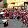 Mit stimmungsvoller Unterhaltungsmusik heizte der Musikverein Burgkunstadt den Besuchern beim Kirchweihfest in Neuses ein.