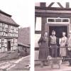 Vor dem Anwesen Christ 1948: Links Kuni und Heinrich Christ, rechts das Ehepaar Brückner. Vor dem Anwesen Christ 1948: Links Kuni und Heinrich Christ, rechts das Ehepaar Brückner.