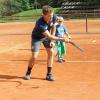 Sportwart Stefan Kornitzky leitet das Schnuppertrainign spielerisch. Sportwart Stefan Kornitzky leitet das Schnuppertrainign spielerisch.