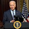 US-Präsident Joe Biden spricht mit führenden Vertreterinnen und Vertretern der jüdischen Gemeinden in den USA im Weißen Haus.
