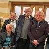 Für den GDL Bezirk Bayern nahm Bernd Seubert (re.) mit Unterstützung von Ortsgruppenvorsitzenden Rüdiger Geiger (3. v. li.) die Ehrung der Mitgliedsjubilare vor: (v. li.) Enrico Scherg, Ernst Kirchner, Roland Habermann, Horst Lege, Horst Lisczyk, Markus Unrein und Gerd Lauterbach.