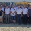 Gruppenbild mit Ehrengästen: Die geehrten Mitglieder des FSV Unterleiterbach. Fotos: Rike Dossenbach