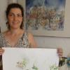 Mirjam Gwosdek präsentiert ihre Werke in der Galerie EINblicke in Kronach.