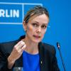 Gibt es Unregelmäßigkeiten in ihrer Doktorarbeit mit dem Titel «Arbeitnehmerberücksichtigung im Übernahmerecht»?: Berlins Verkehrssenatorin Manja Schreiner.